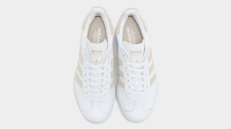 adidas Gazelle Bold White Beige Middle