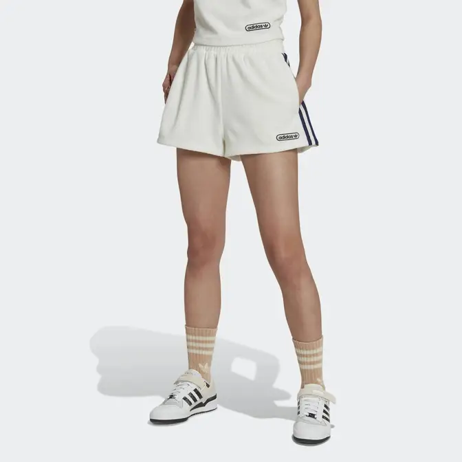 adidas High Waist Towel Terry Shorts Non Dyed Feature