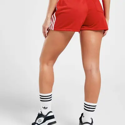 adidas kim Originals 3-Stripes Poly Shorts Red Backside