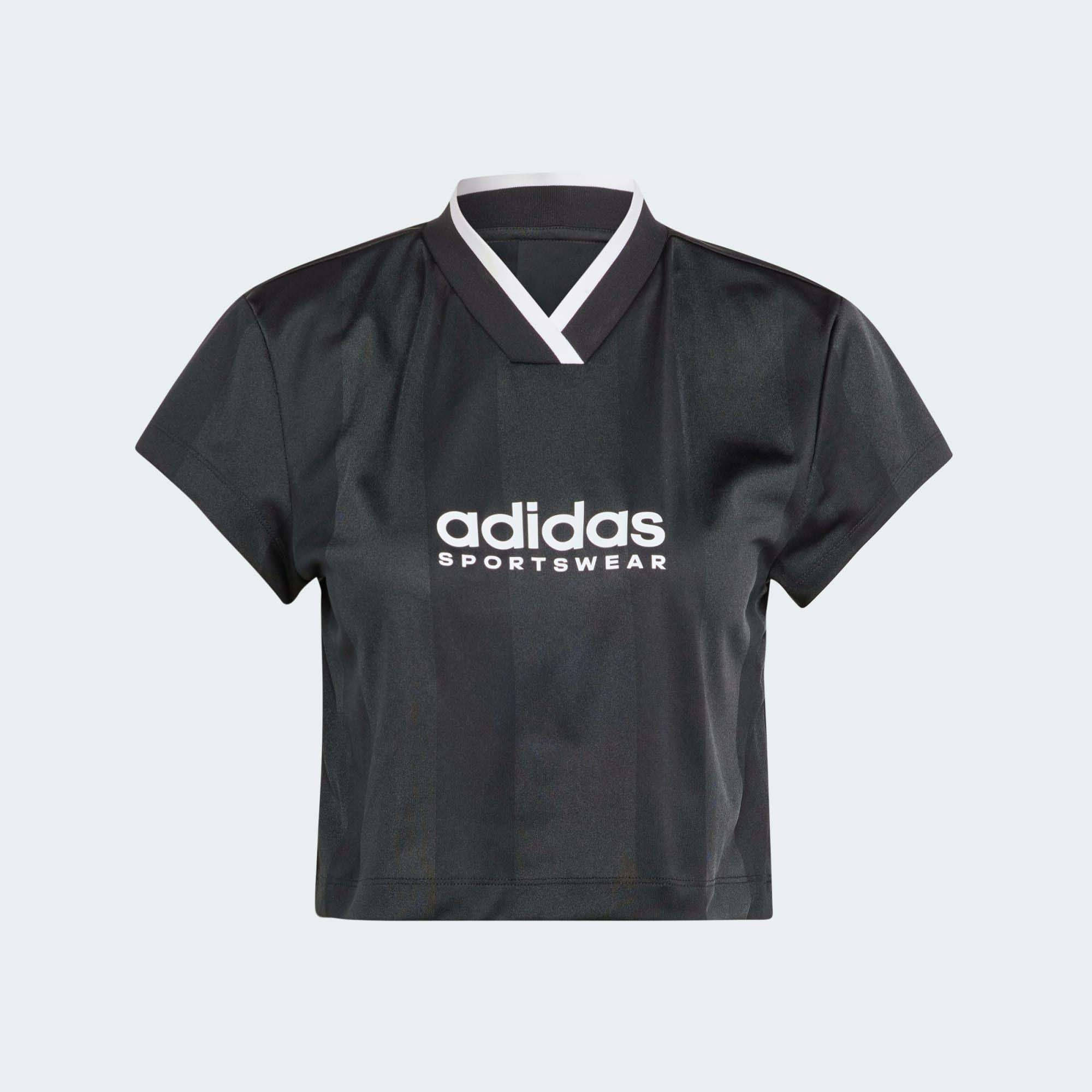 Adidas originals '90s shop colour block crop t-shirt