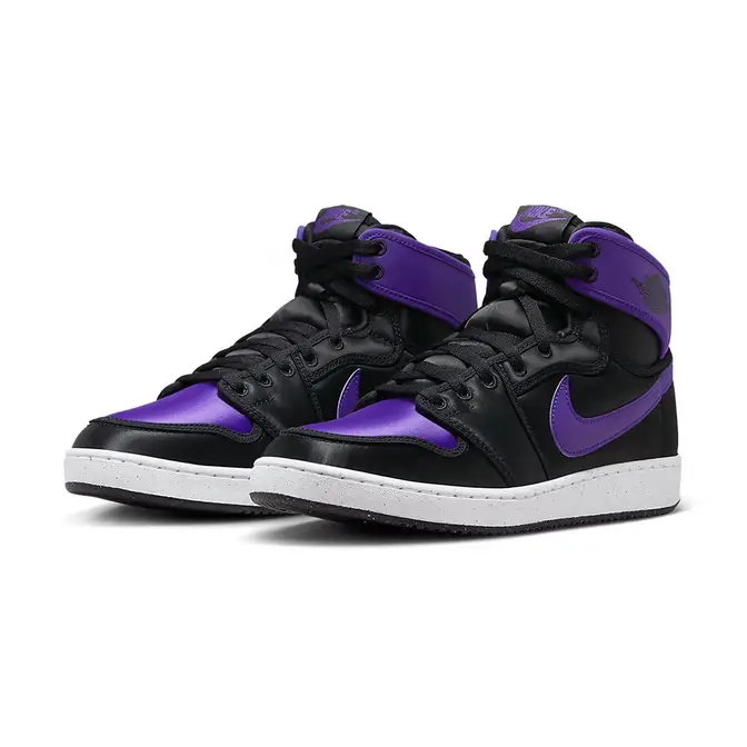 Black and purple jordans best sale