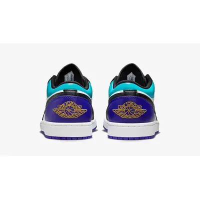 Air Jordan 1 Low Black Purple Teal 553558-154 back
