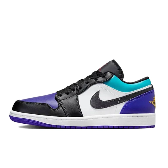 Air Jordan 1 Low Black Purple Teal 553558-154