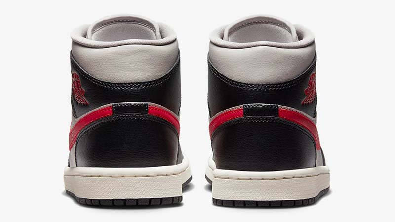 Air Jordan 1 Mid Black College Grey Back