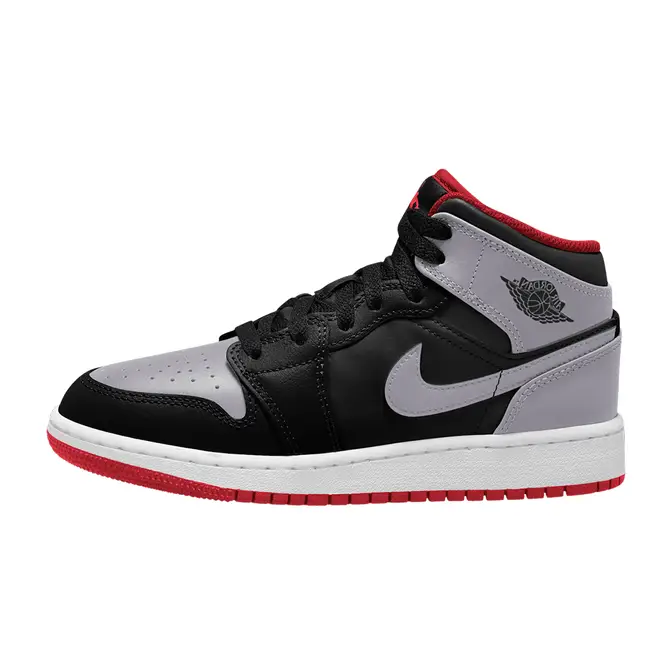 Air Jordan 1 Mid GS Black Grey Red | Where To Buy | DQ8423-006 | The ...