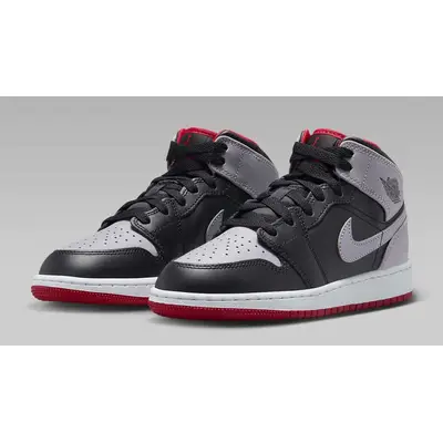 Air Jordan 1 Mid GS Black Grey Red | Where To Buy | DQ8423-006 | The ...