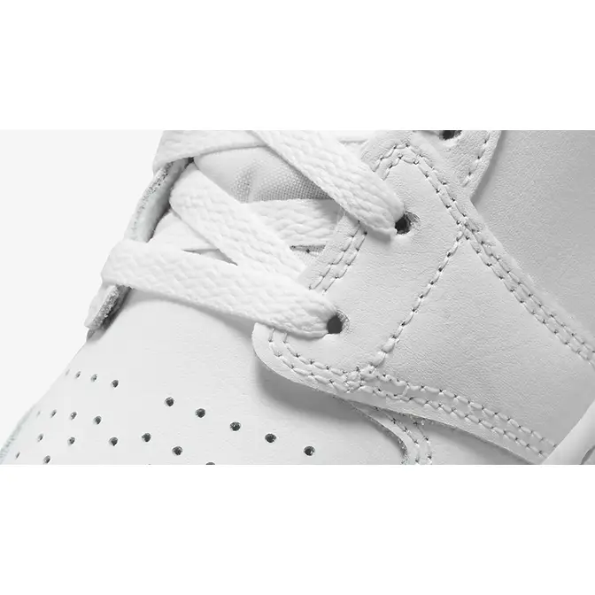 Air Jordan 1 Mid GS Smooth Triple White | Where To Buy | 554725-136 ...
