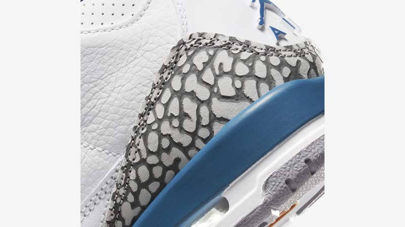 Air Jordan 3 Retro GS Wizards Closeup