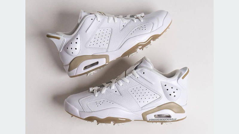 Air Jordan 6 Low Golf White Khaki DV1376-100 Side