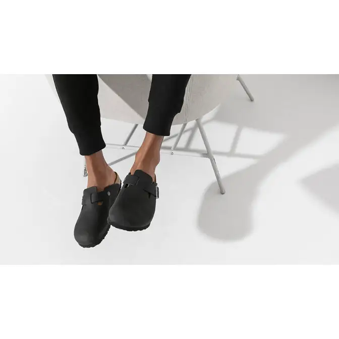 Birkenstock Boston Oiled Leather Black | Where To Buy | 0059461 | The ...