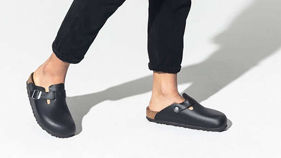 Birkenstock London Shiny Black Birkenstock Boston Oiled Leather