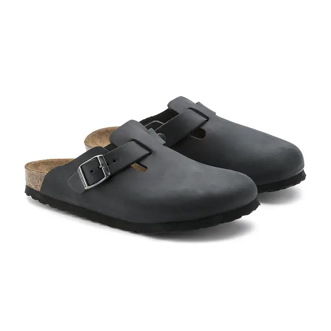 Birkenstock Boston Oiled Leather Black | Where To Buy | 0059461 | The ...