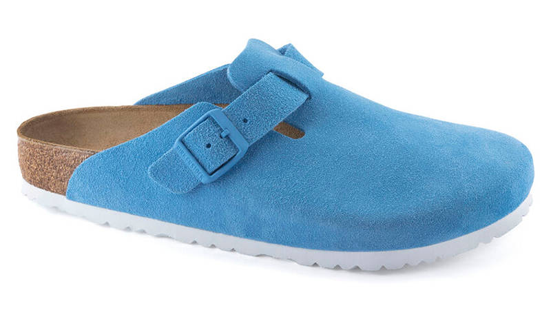 Birkenstock Boston Suede Sky Blue 1025034 Side