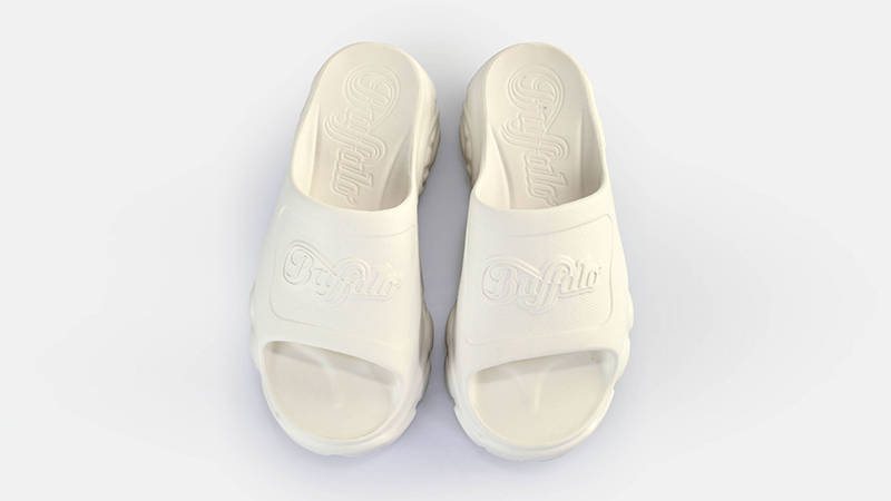 Buffalo CLD Slides White 1622261 Top
