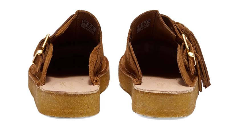 Clarks Originals Trek Mule Caramel Suede Back