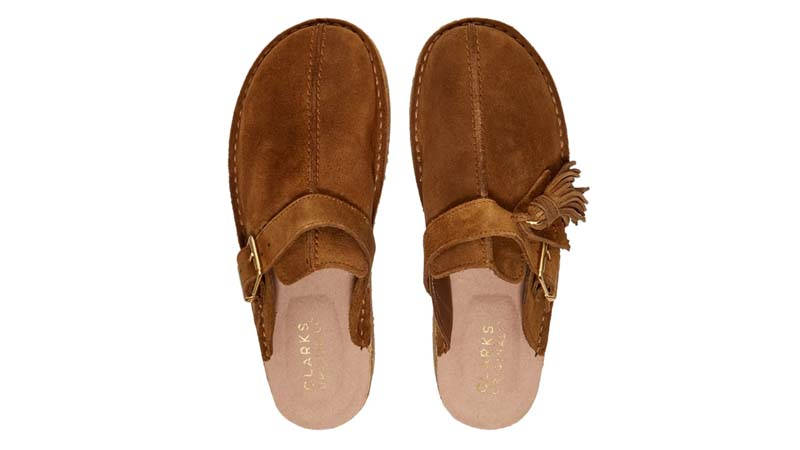 Clarks Originals Trek Mule Caramel Suede Middle