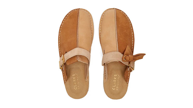 Clarks Originals Trek Mule Light Tan 26169975 Top