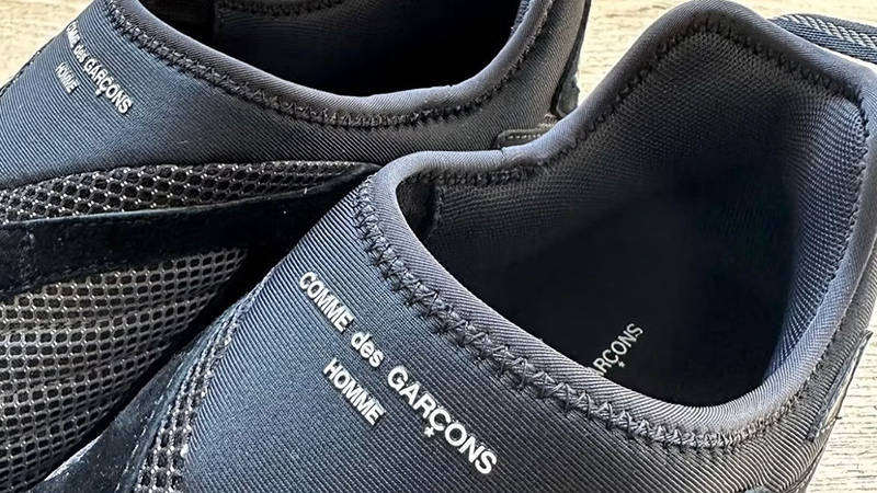 COMME des GARÇONS HOMME x New Balance 610 Triple Black Detail