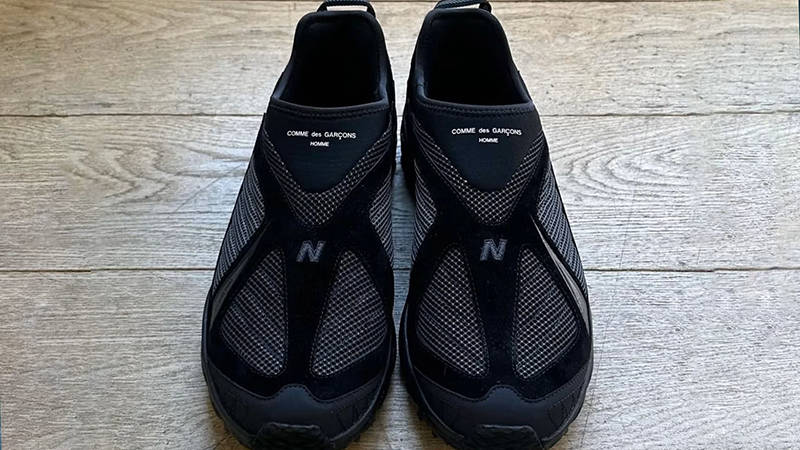 COMME des GARÇONS HOMME x New Balance 610 Triple Black Front