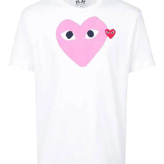 COMME des GARCONS Play Double Heart Logo T-Shirt | Where To