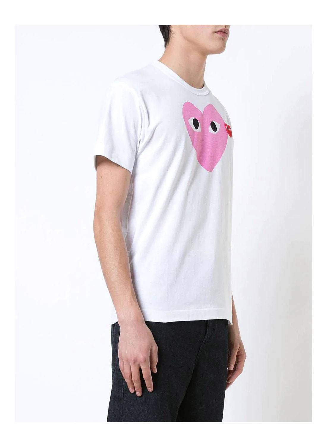 COMME des GARCONS Play Double Heart Logo T-Shirt