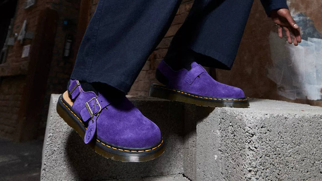 UK4 UK産 Dr.Martens JORGE MULES purple Dr. Martens Jorge Made in England Mules Purple | Where To Buy