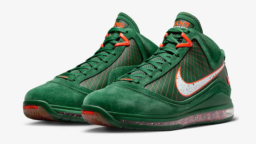 FAMU x Nike LeBron 7 Gorge Green DX8554-300 Side