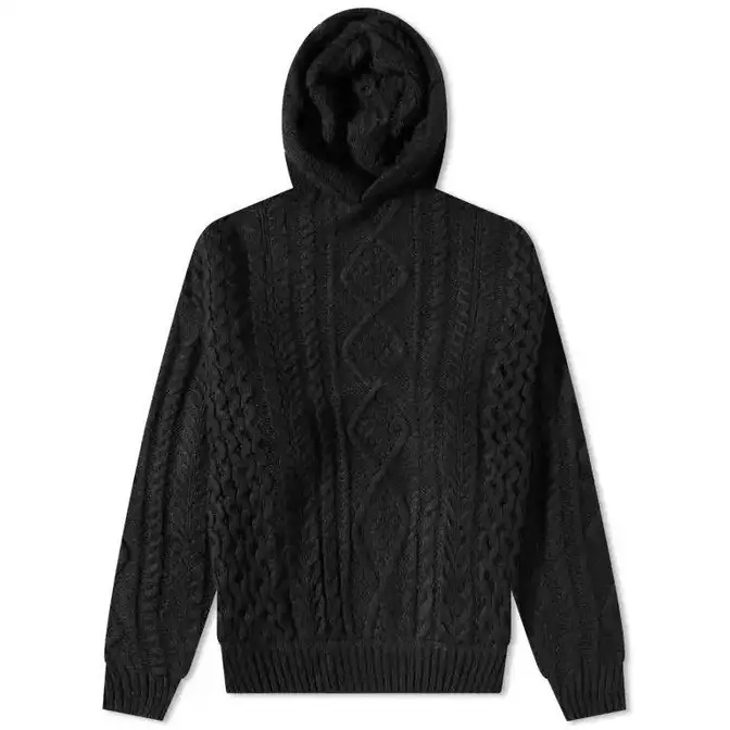 Fear of God ESSENTIALS Core 23 Cable Knit Hoodie | Where To Buy