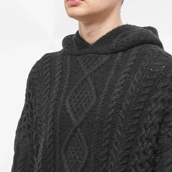 Fear of God ESSENTIALS Core 23 Cable Knit Hoodie | Where To Buy