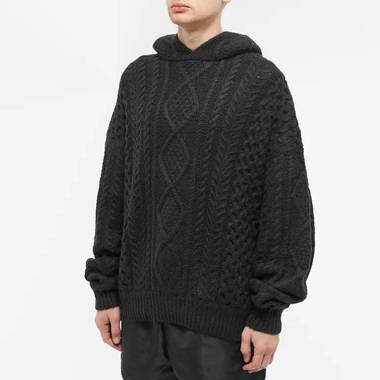 Fear of God ESSENTIALS Core 23 Crew Sweat Core 23 Cable Knit Hoodie