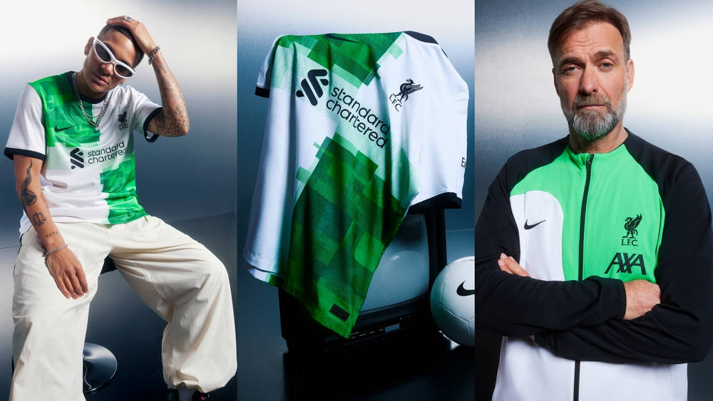 Image via Liverpool F.C. Liverpool F.C.'s 23/24 Away Kit Offers a Modern Take on Its 95/96 Counterpart
