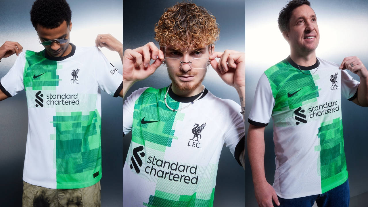 Liverpool F.C.'s 23/24 Away Kit Offers a Modern Take on Its 95/96 Counterpart