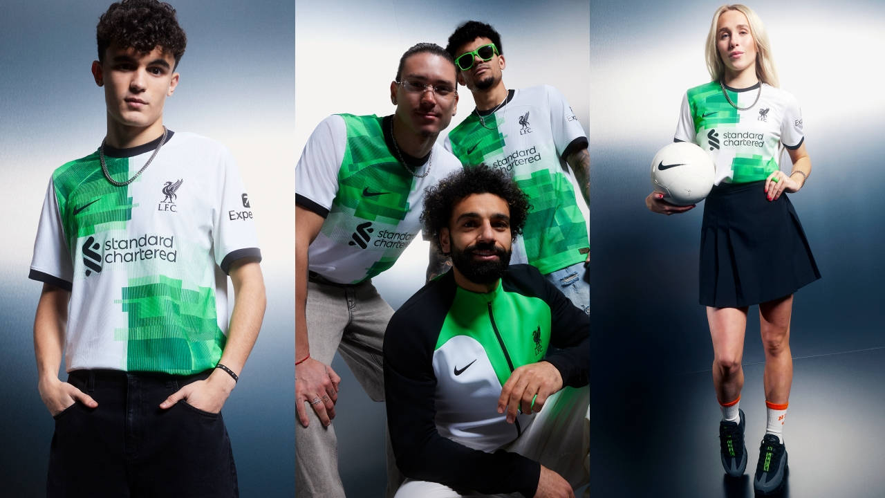 Liverpool F.C.'s 23/24 Away Kit Offers a Modern Take on Its 95/96 Counterpart