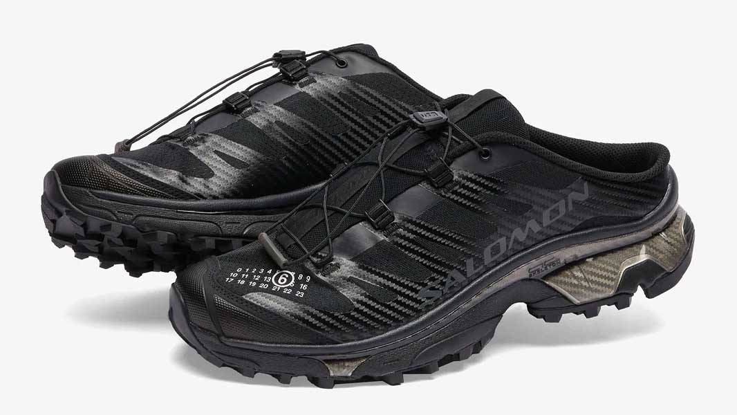 MM6 Maison Margiela x Salomon XT-4 Mules Black Side