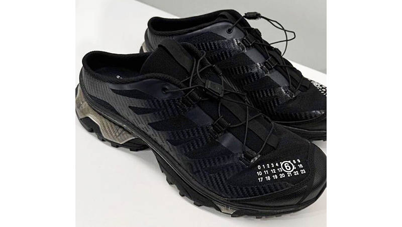 MM6 Maison Margiela x Salomon XT-4 Mules Black Side