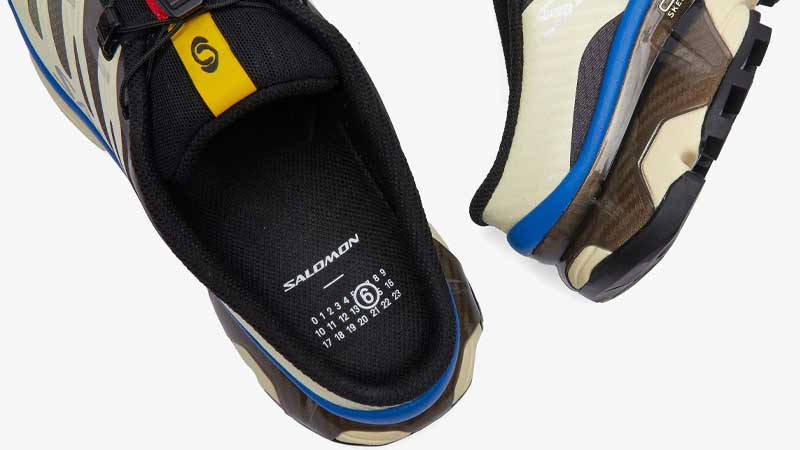 MM6 Maison Margiela x Salomon XT-4 Mules Cream Earth In Sole