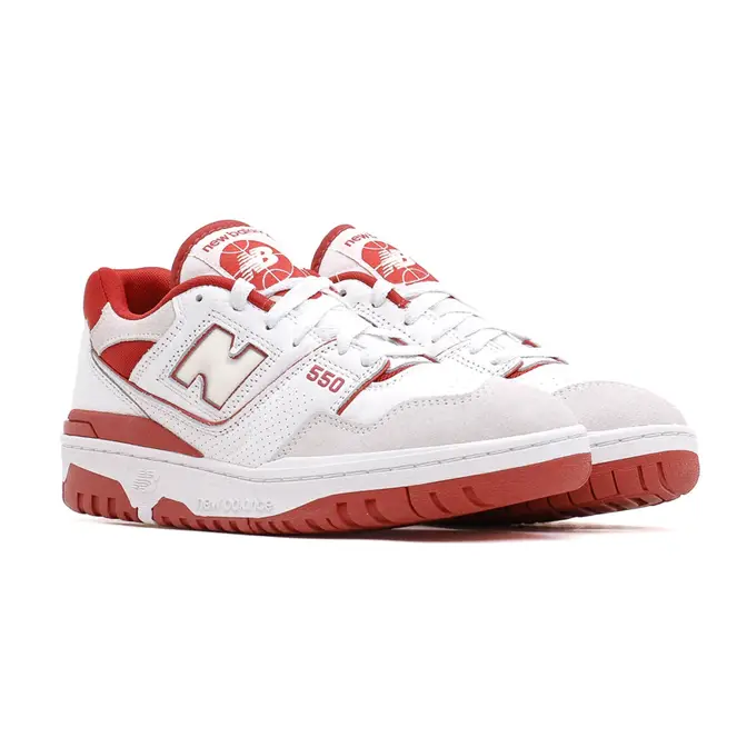 New Balance 550 GS White Red GSB550STF Side