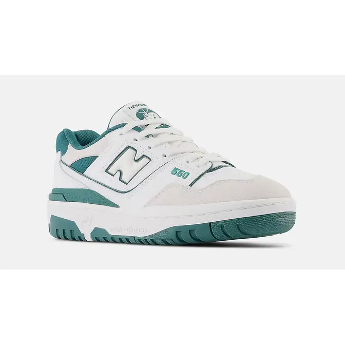 New Balance 550 GS White Vintage Teal GSB550TA Side