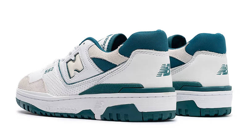 New Balance 550 White Vintage Teal BB550STA Back