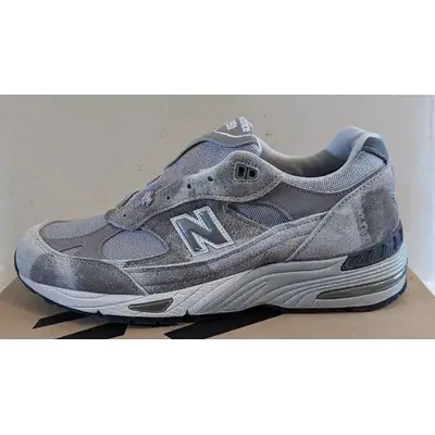 New Balance 991 Made in UK Washed Grey M991PRT Side