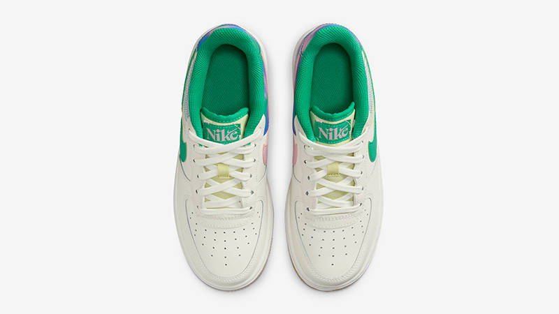 Nike Air Force 1 Low GS Heel Stitch Multi FJ7540-100 Top