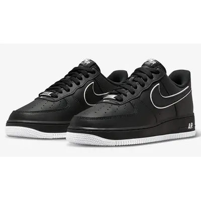 Air force 1 white with best sale black outline