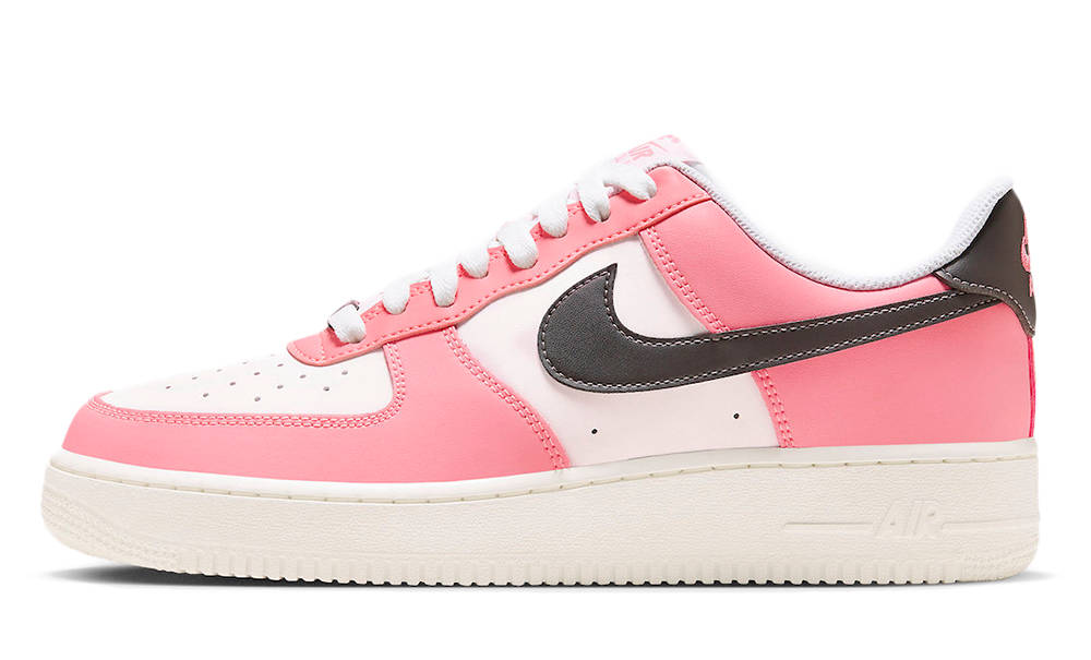 brown and pink air forces
