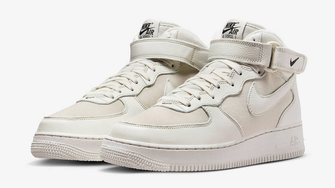 Nike Air Force 1 Mid Light Bone FB2036-101 Side