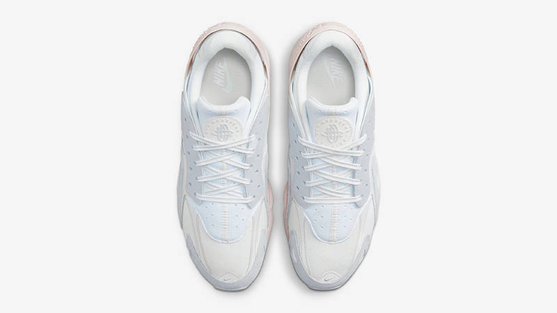 Nike Air Huarache Runner White Metallic Silver DZ3306-100 Top
