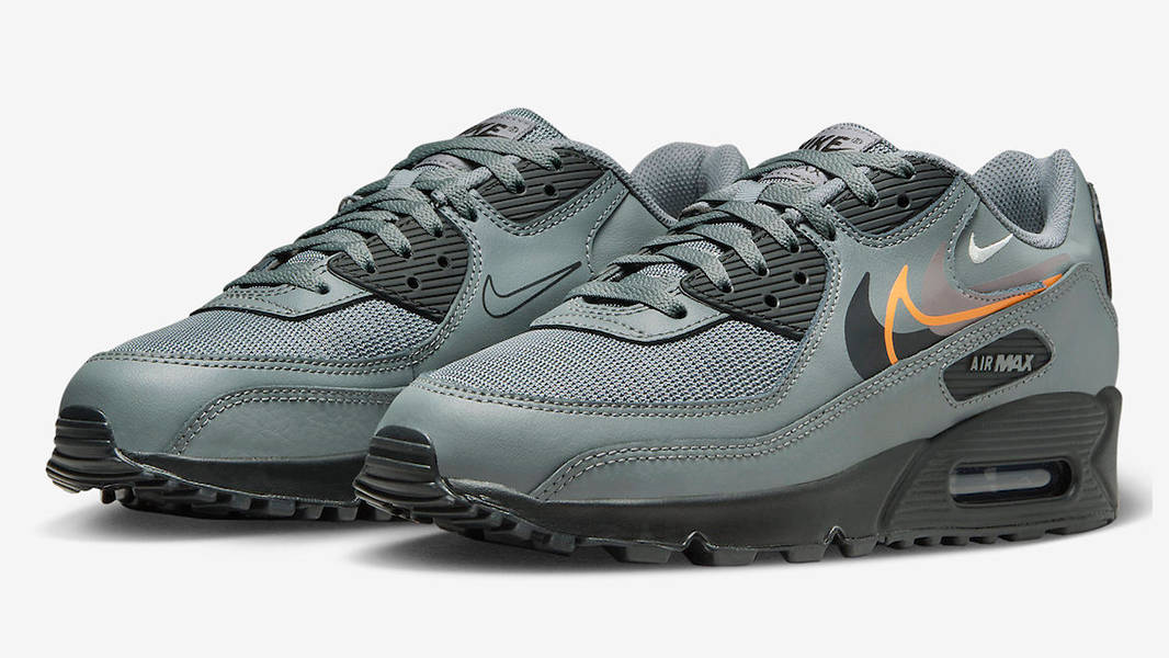 Nike Air Max 90 Multi Swoosh Grey FN7810-001 Side