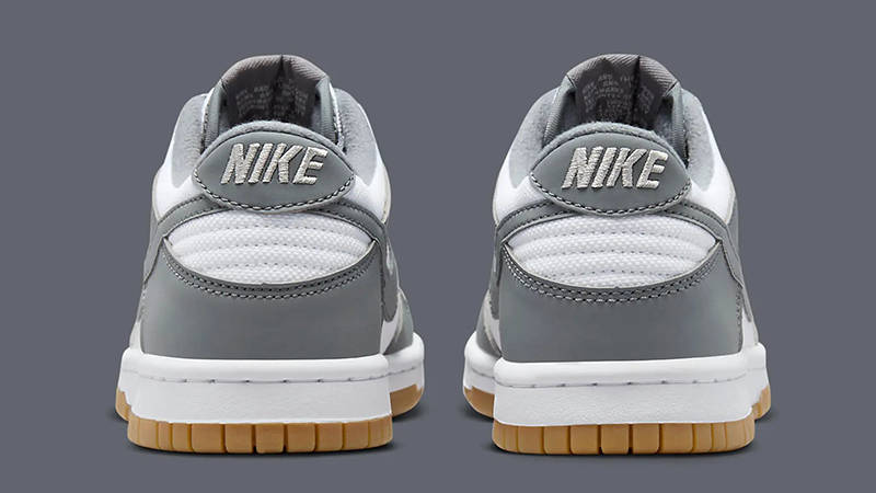 Nike Dunk Low White Grey Gum FV0374-100 Back