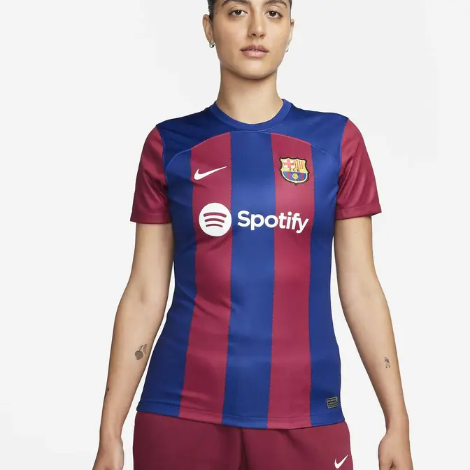 Nike F.C. Barcelona 2023/24 Stadium Home Dri-FIT Football Shirt Womens ...