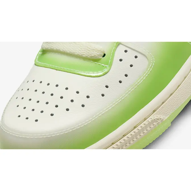 Lime green outlet and white nikes