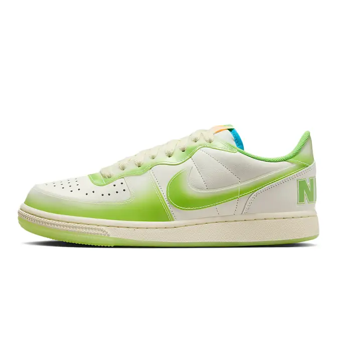 Lime green and outlet white nikes